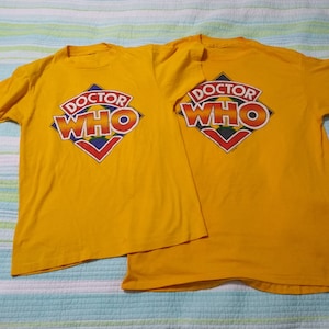 Dr. Who T-shirt, Vintage 1987 Doctor Who Shirts,  BBC, Size Small and Large, Sold Separately