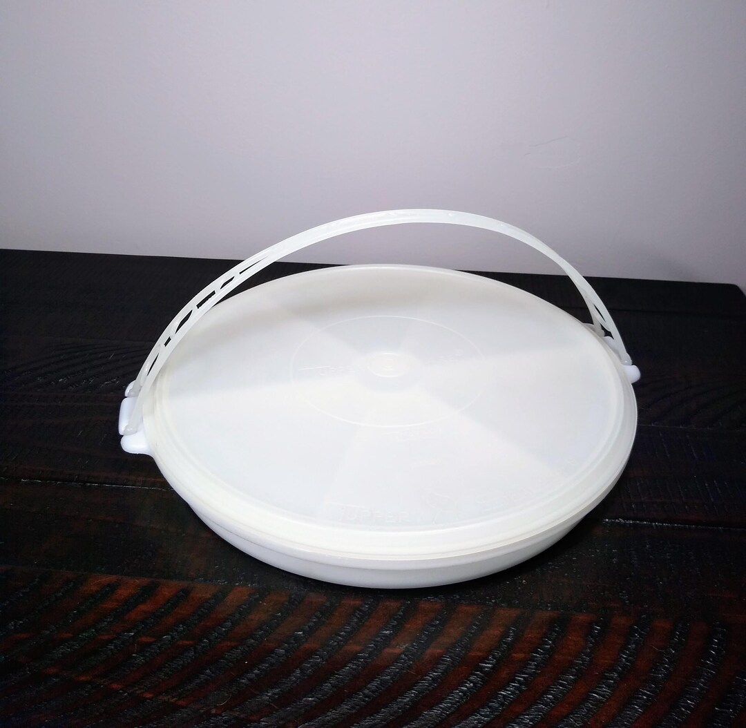 Large Tupperware Party Susan, Vintage Cariolier With Tupper Seal Lid ...