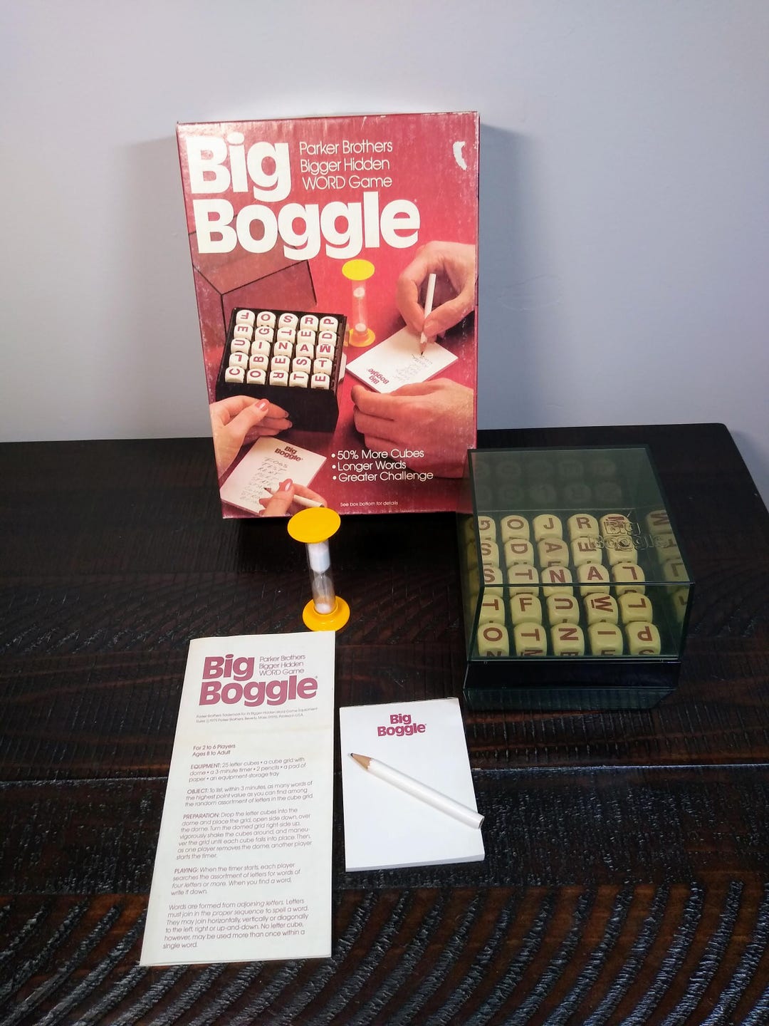 1979 Big Boggle Game, Vintage Parker Brothers Boggle Game - Etsy