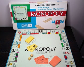 ANCIEN VINTAGE 1961 MONOPOLY Par MIRO Company / Parker 4 Pions Jeton Bois EUR 45,00 - FR