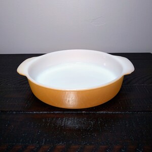 Anchor Hocking, Fire King Peach Lustre 8 Inch Casserole Dish, Vintage Peach Lusterware