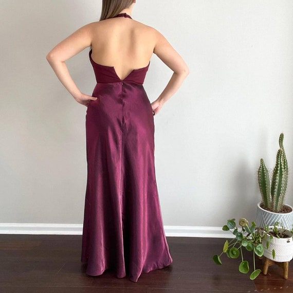 Beautiful vintage cache burgundy iridescent eveni… - image 2