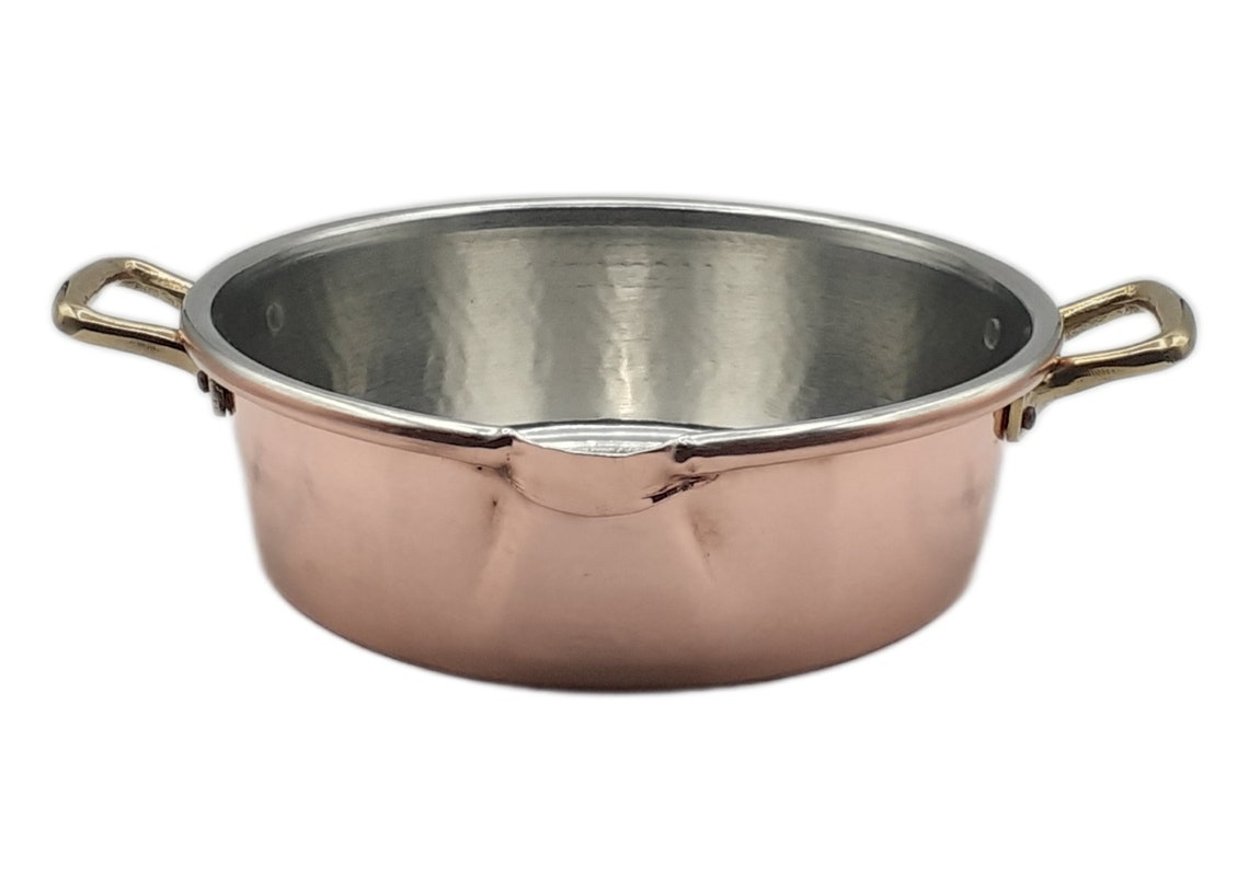 Italian Risotto Pan Pure Copper Cooking Pan With Tin Lining 10 Etsy UK