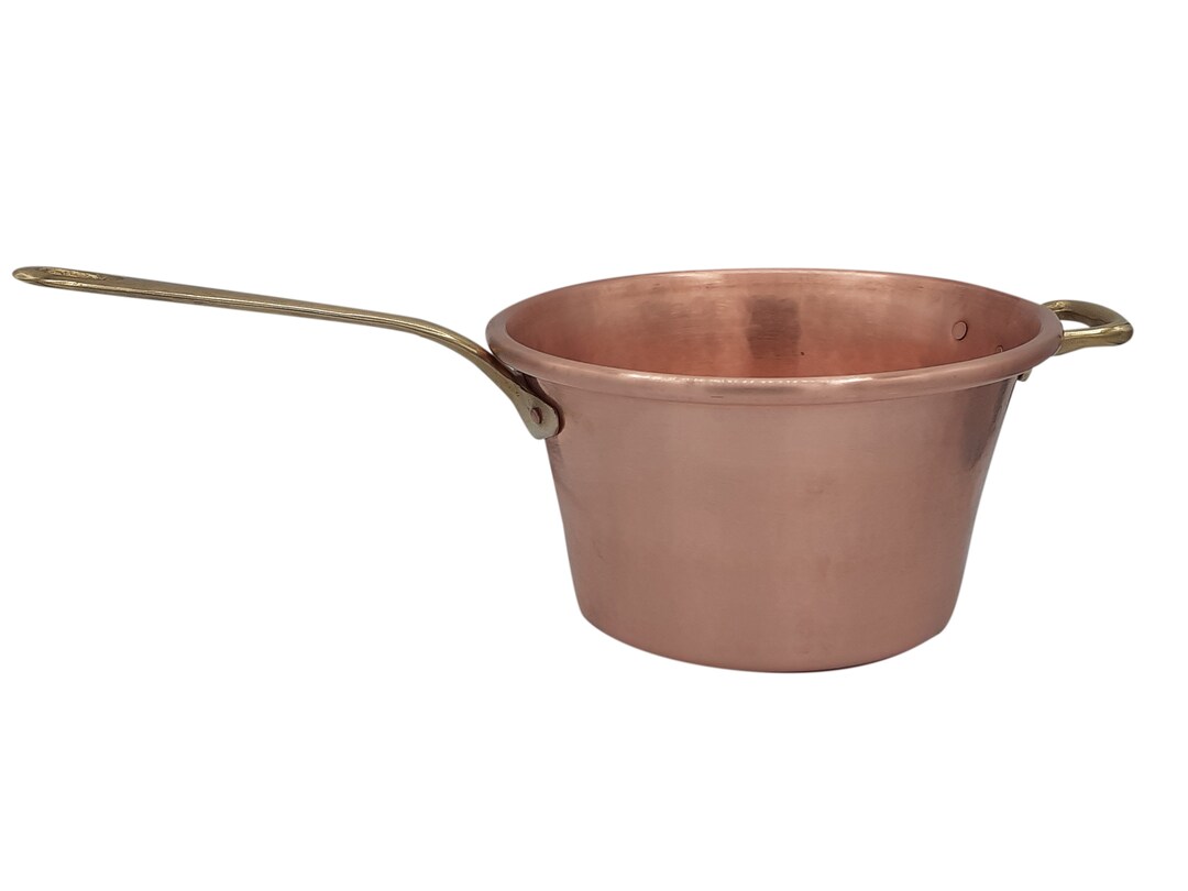 Handcrafted Copper Pot With Brass Handle 25 Cm Diameter Copper Etsy