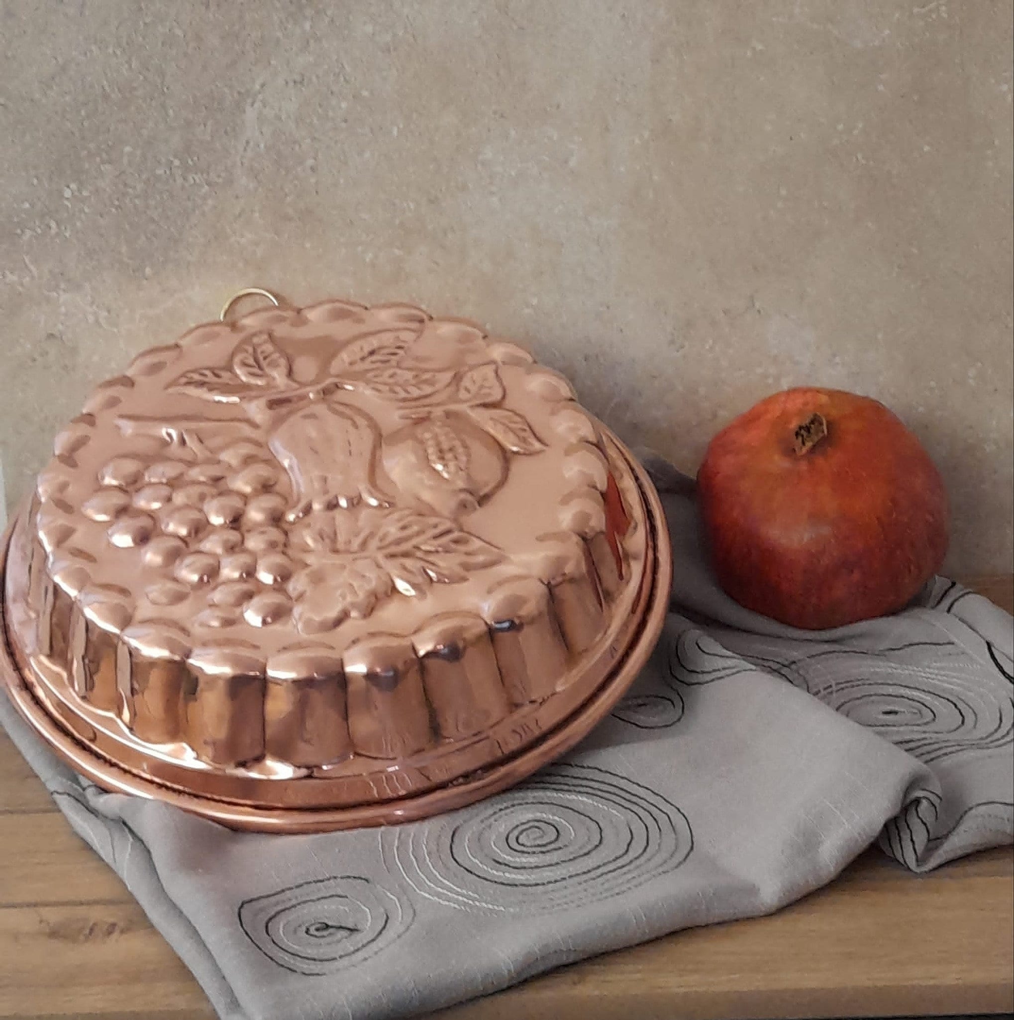 Copper Cooking Pan Authentic Italian Risotto Pan 11 Inches Tin Lined  Handmade Hammered Made in Italy Retro-style Gift Idea for Grandmother 