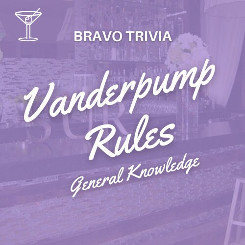 Bravo Trivia Vanderpump Rules Etsy