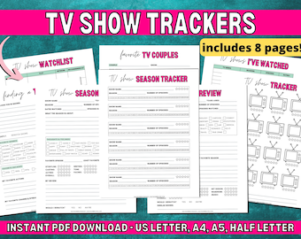 TV Show Tracker | Episode Tracker | TV Lover | TV Series Planner | Tv Journal | Streaming Services | Entertainment Tracker | Television