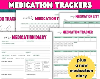 Elenco dei farmaci e registro delle ricariche / Gestione dei farmaci / Registro dei farmaci stampabile / Note delle visite mediche + Assistente / Prescrizione + Registro delle pillole