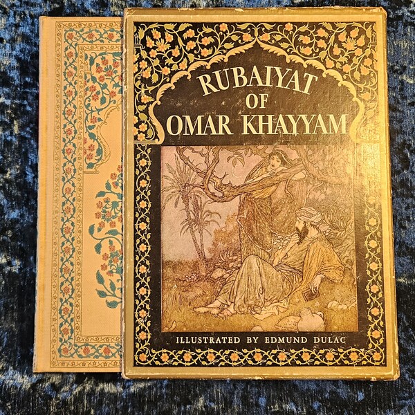 Rubaiyat de Omar Khayyam ilustrado por Edmund Dulac 1937 Livro antigo/vintage