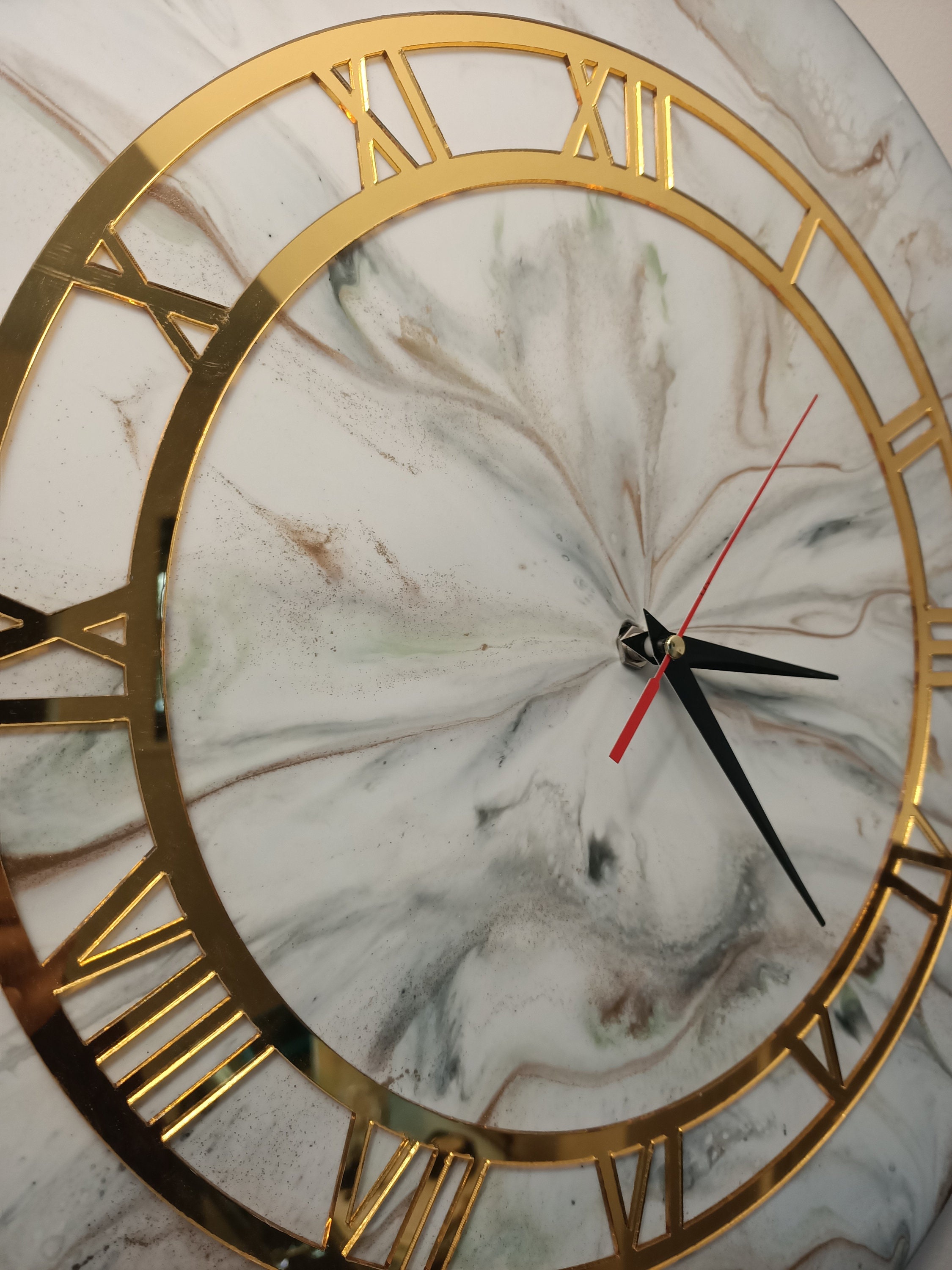 Large 45cm Resin Wall Clock Etsy
