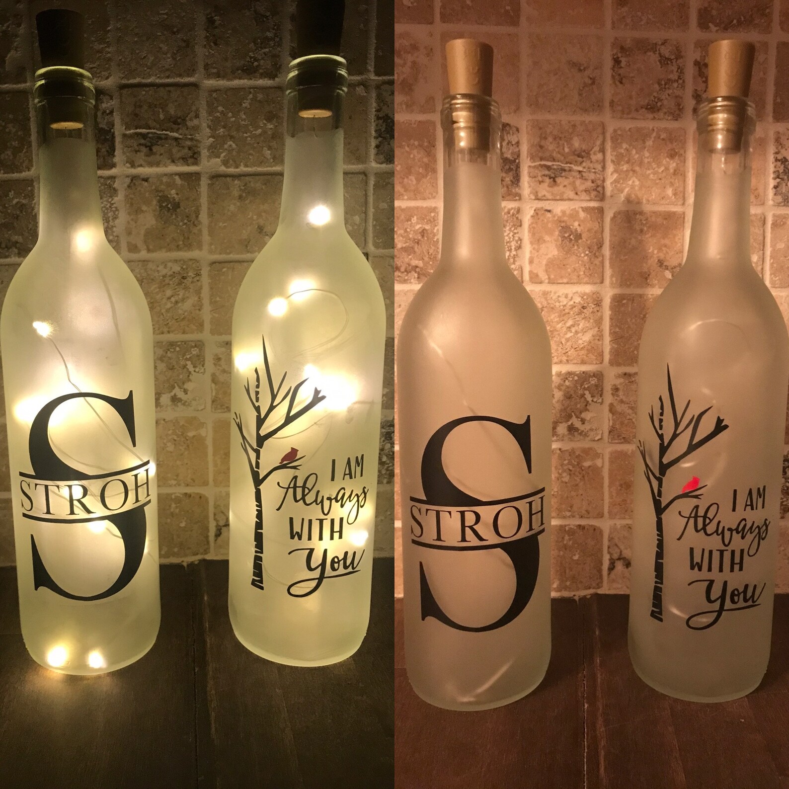 Light up Wine Bottles Etsy