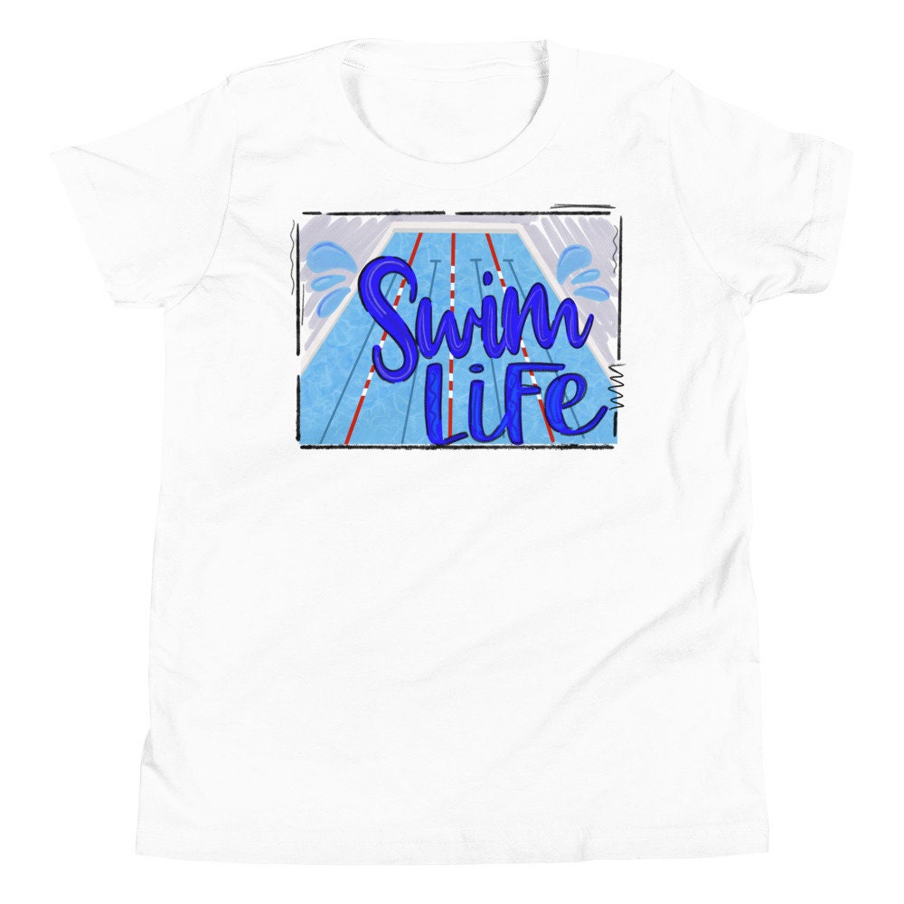 Youth Short Sleeve T-Shirt BEATPRICE Life at The Limit Swim Swimmer