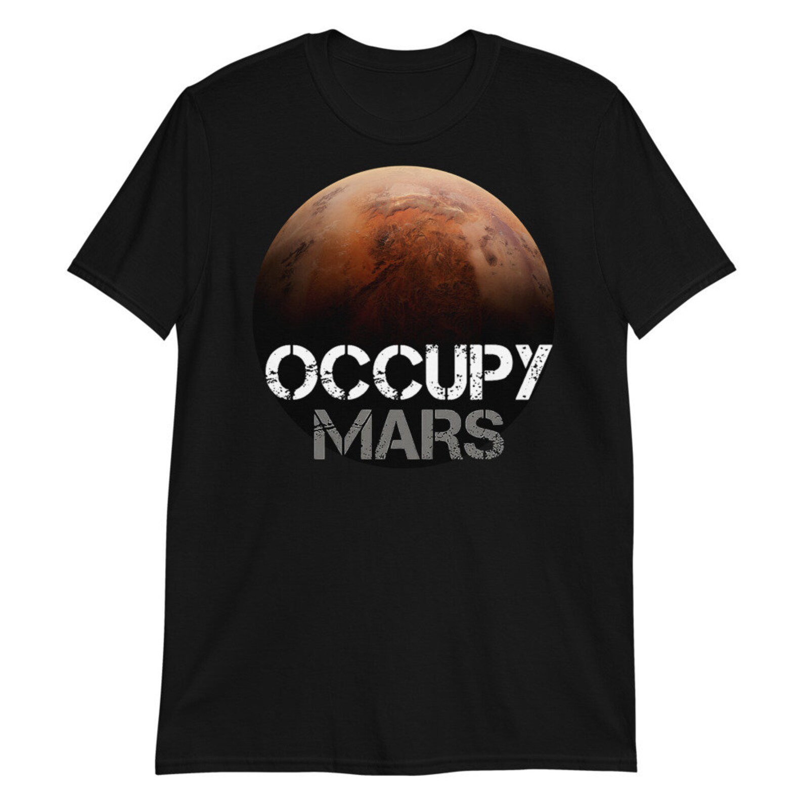 Occupy Mars T Shirt Space shirt SpaceX shirt Space TShirt Etsy