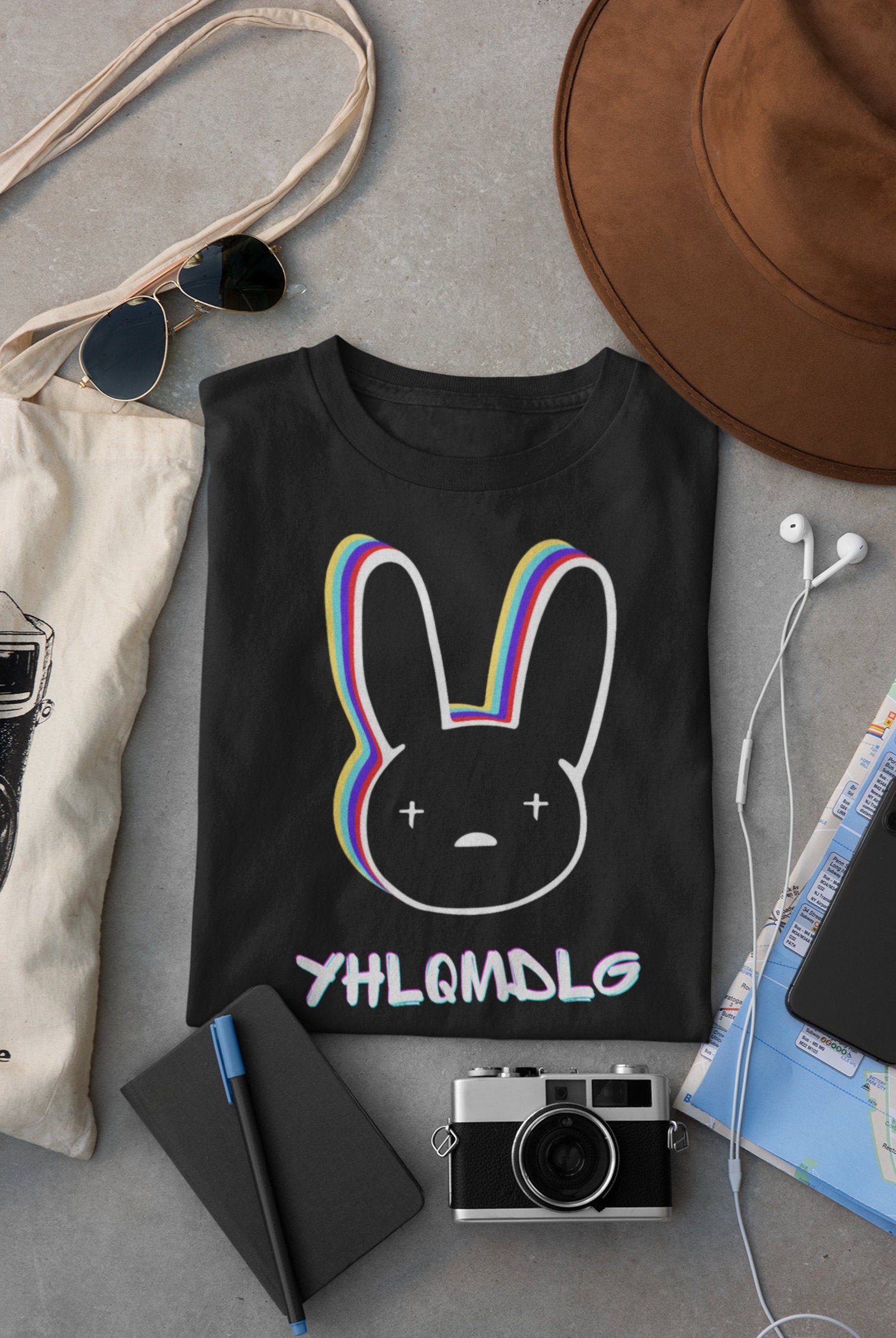 YHLQMDLG Bad Bunny Shirt Bad Bunny Merch Bad Bunny Bad Etsy