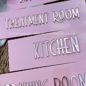 3D Salon Door Sign: Beauty Room Decor, Lash Tech, Spa