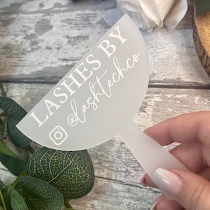 Lash tech prop for photos, lash artist gift, lash pictures, Lashes by, lash extensions, salon decor, beauty room, eyelash, business logo