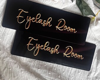 Placa de Acrílico para Porta de Salão de Beleza: Placa para Sala de Estética