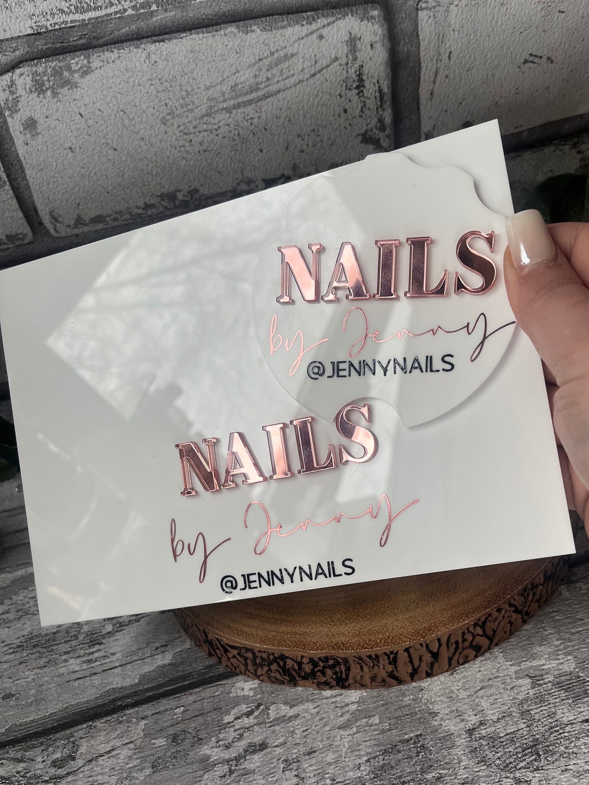 Acrylic Nailfie Photo Prop Bundle: Salon Decor, Mani Pedi Picture Prop