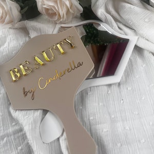 beauty prop handheld mirror, beauty face paddle gift, beauty decor, salon decor, handheld mirror, personalised gift, lash prop