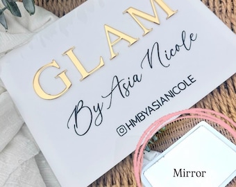 XXL handheld travel kit mirror, personalised mirror, Mua gift,makeup mirror, makeup photo prop, salon decor, Beauty salon,mua,hairdresser,