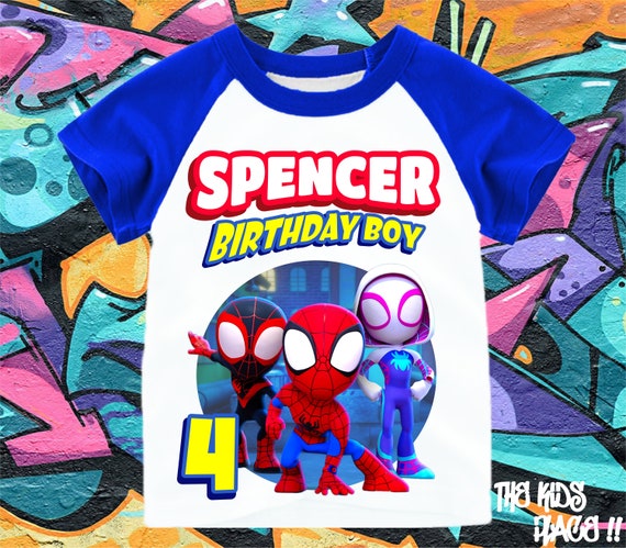 Spiderman Birthday Shirt Spidey and His 