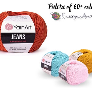 Yarn Art Jeans, cotton blend yarn, baby yarn, toys yarn, amigurumi, knitted toys