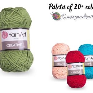 Yarn YarnArt Creative 100% cotton yarn
