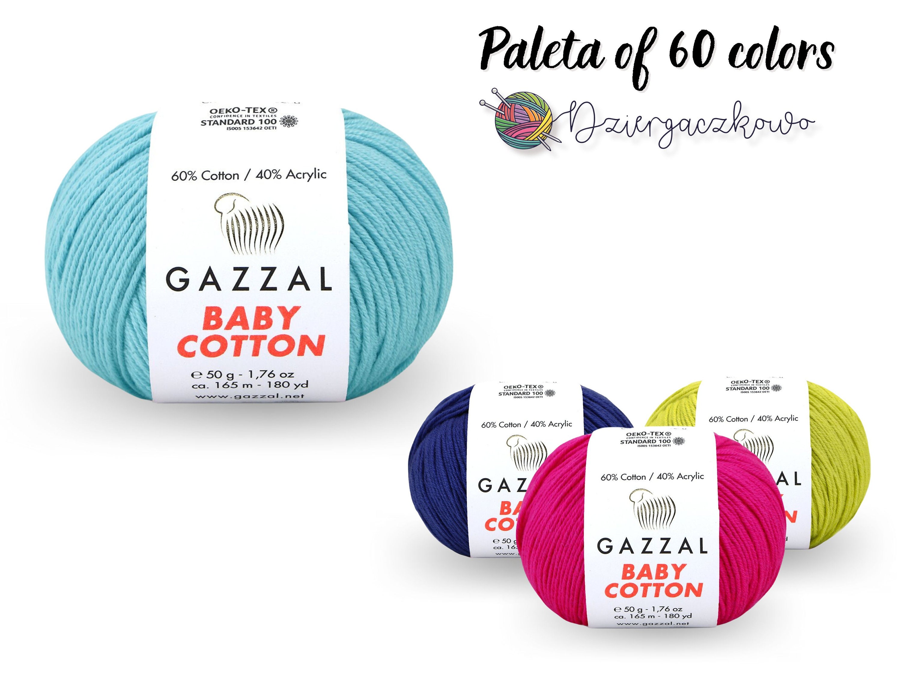 A Gazzal Baby Cotton - Yarn 50gr/165meters Amigurumi Cotton Yarn