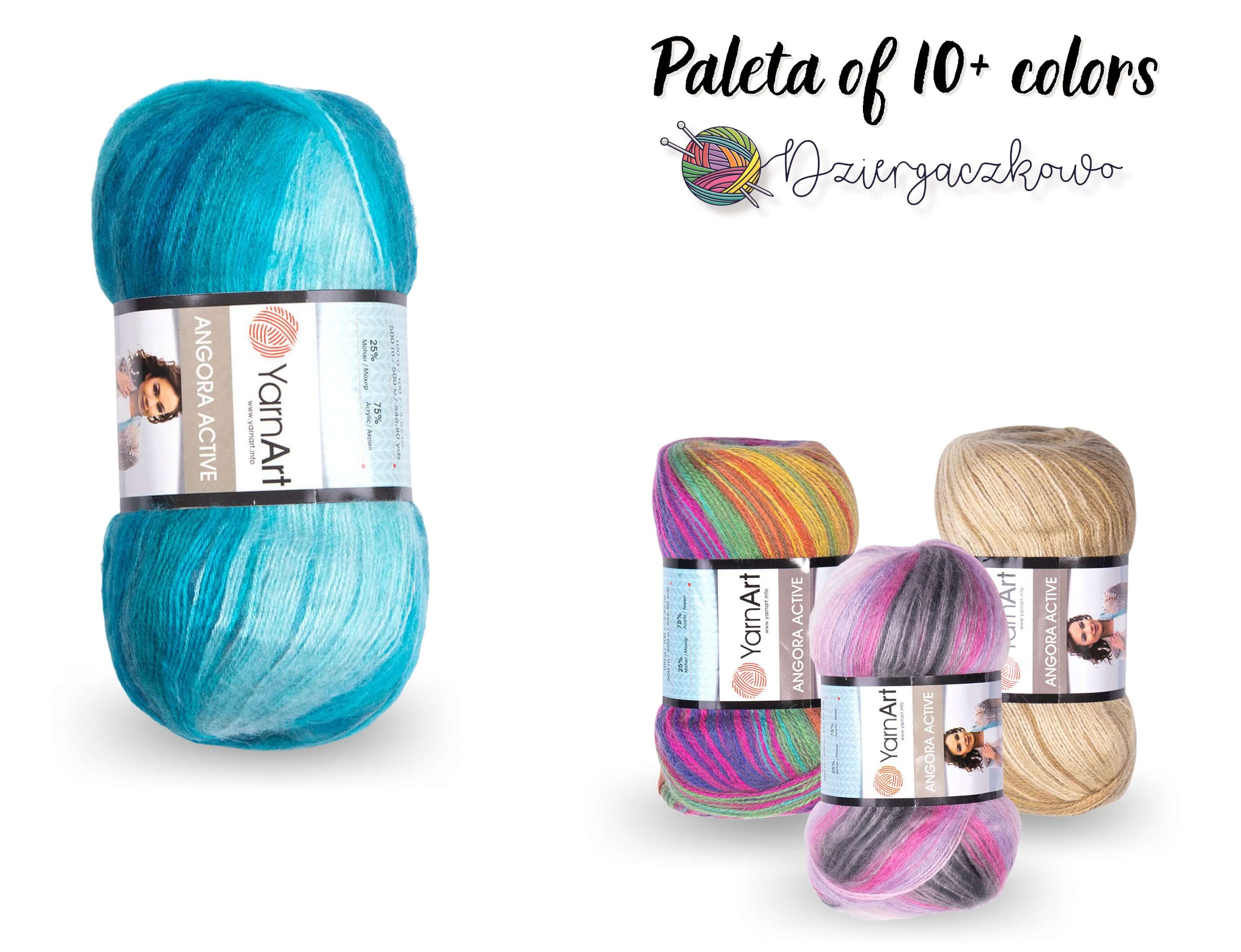 YarnArt Angora Active 5 X 100 G Wolle Mehrfarbig Mit Farbverlauf