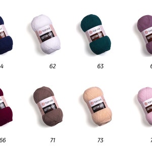 YarnArt Cotton Soft Hilo para Tejer, 55% Algodón, Hilo para Bebé, Hilo de Verano, Hilo de Ganchillo, Amigurumi imagen 5