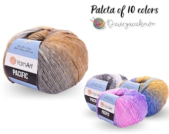 YarnArt Pacific – 20 % Wolle, Pullovergarn, Sportgarn, Wollgarn, Acrylgarn