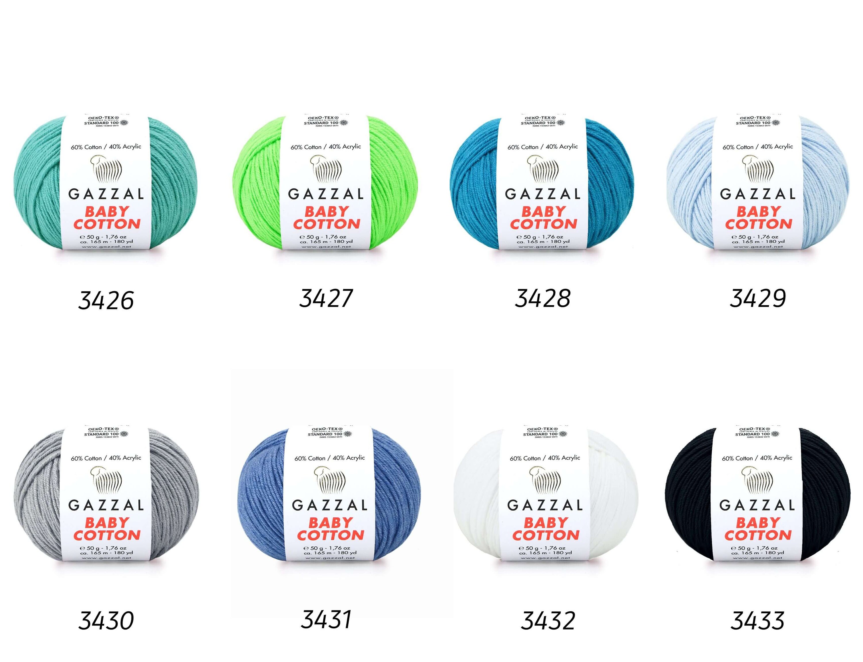 Gazzal Baby Cotton - Yarn 50gr/165meters Amigurumi Cotton
