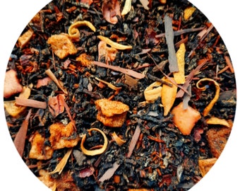 MAPLE & PECAN TEA | American inspired black tea infusion | autumnal pecan pie tea blend | sticky sweet and moreish black tea with rooibos