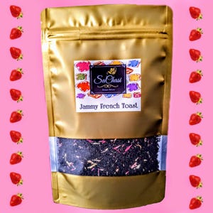 JAMMY TOAST TEA | Yorkshire black tea blend, tastes like strawberries on French Toast | Luxury tea to enjoy everyday | Malty, sweet & smooth