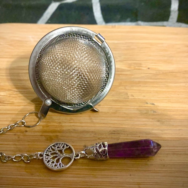 Herbal Tea Strainer - Crystal Tea Infuser - Crystal Tea Strainer - Herbal Tea Infuser - Crystal Tea Ball - Herbal Tea Ball