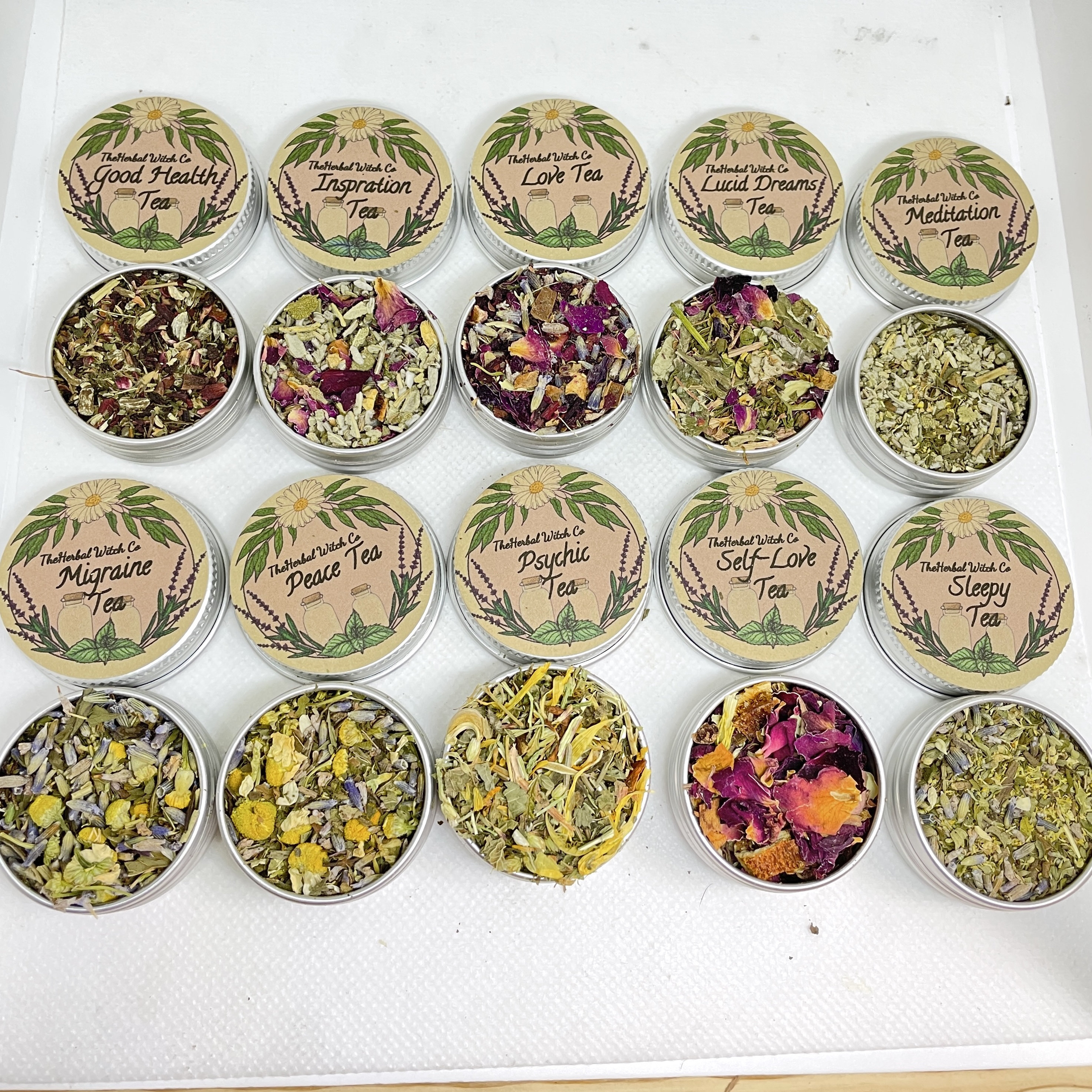 Herbal Tea Sampler Set Herbal Tea Kit Herbal Tea Sampler Etsy