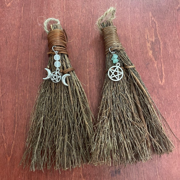 Crystal Cinnamon Broom, Cinnamon Besom, Mini Cinnamon Besom, Crystal Witch Broom, Crystal Besom, Cinnamon Witch Broom, Protection Broom