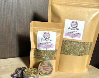 Chá Psíquico - Chá de Adivinhação - Chá da Visão - Chá de Ervas - Kit de Chá de Ervas - Misturas de Chá de Ervas - Presente de Chá de Ervas - Conjunto de Chá de Ervas