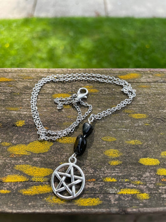 Pentacle Necklace - Pentagram Necklace - Pentagram Charm Necklace - Pentacle Charm Necklace - Witch Necklace - Wicca Necklace - Witchcraft