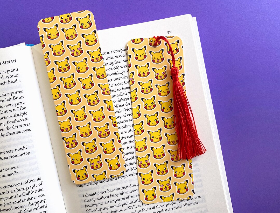 Pikachu Faces Bookmark - Etsy