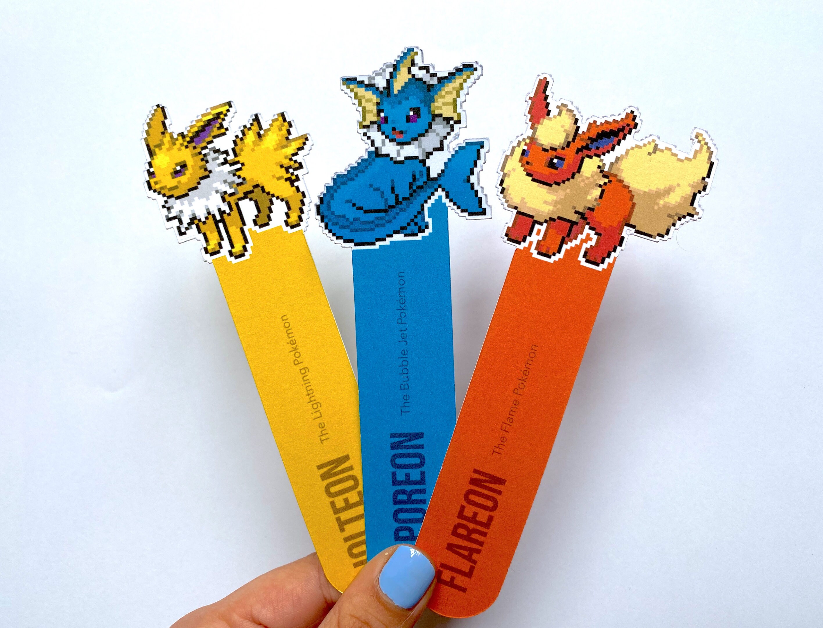 Pixel Eeveelutions Bookmarks Eevee Jolteon Flareon - Etsy UK