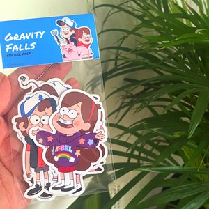 Gravity Falls Sticker Pack / Set of 6 / Glossy Waterproof