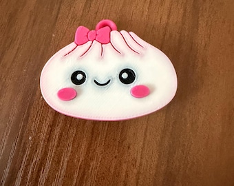 Dumpling Tab Opener Keychain | Soda Can Helper, Pink Drink | 3D Printed Handmade Tool