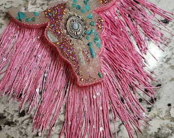 Large Valentine Aztec Bull Car Freshie, Turquoise Western Decor