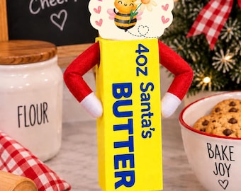 Elf Butter Costume | 3D Printed Elf Accessory | Santa’s Butter Costume | Funny Christmas Elf Prop | Holiday Elf Outfit