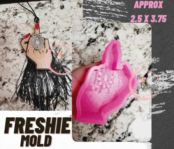 Adorable Cat Car Freshie Mold, Flexible Silicone Mold for DIY Kitty  Freshies