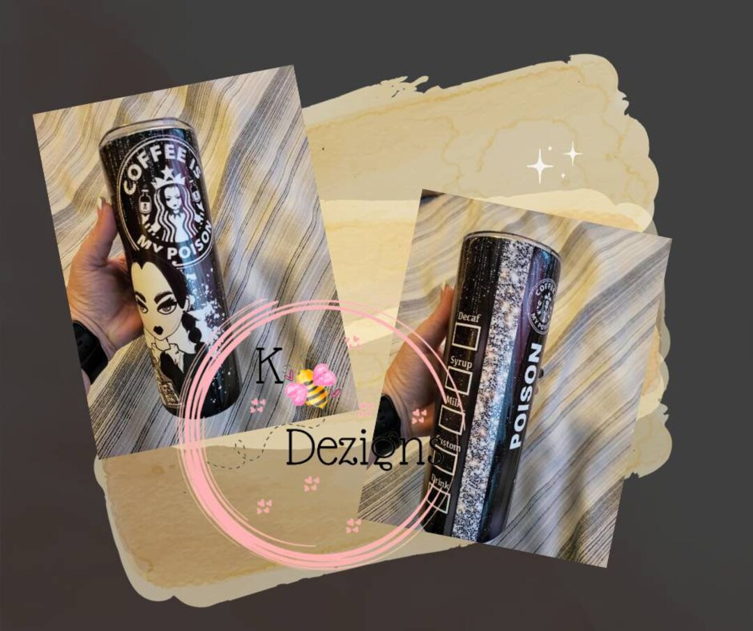 Wednesday, Poison, Starbucks 20oz Stainless Steel Tumbler, Gifts