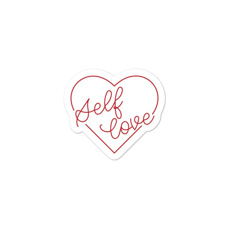 Self Love - Vinyl Sticker | Mental Health | Self-care Gifts | Self-love ...