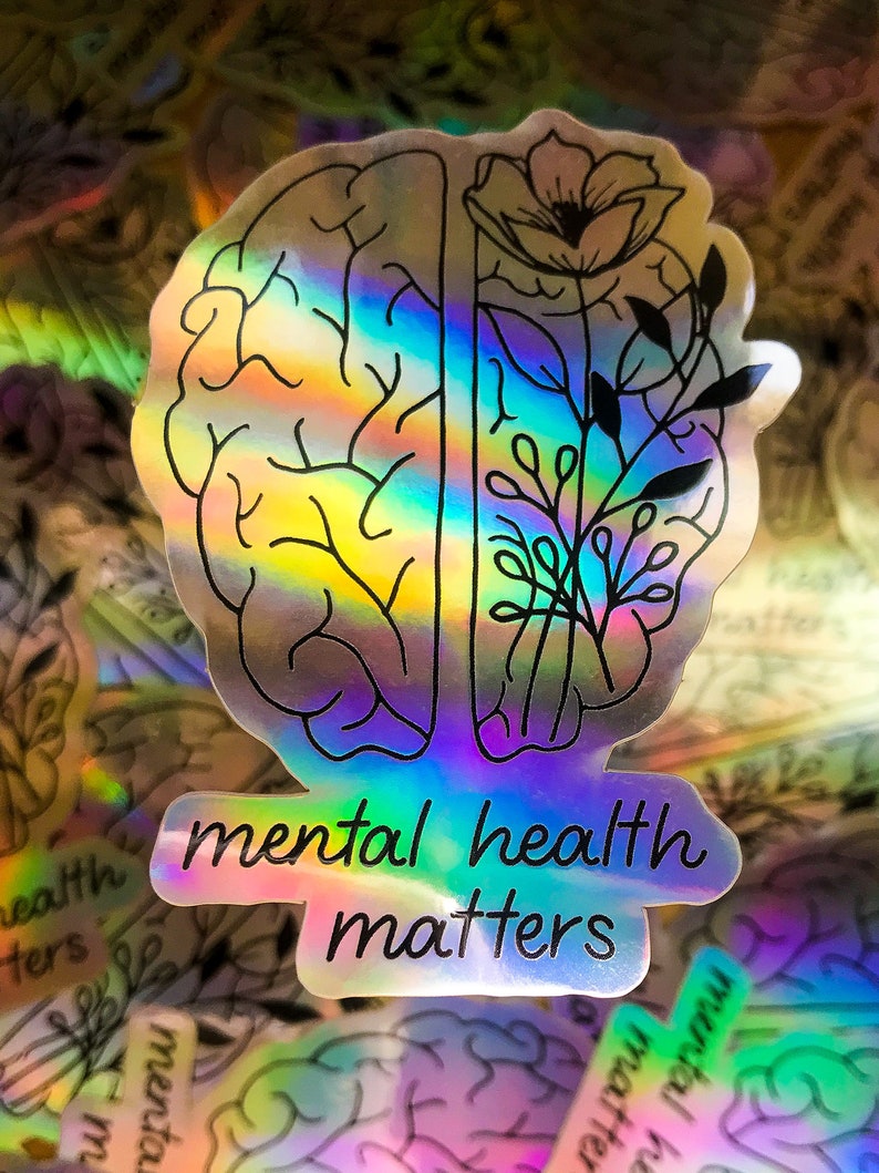 Mental Health Matters - Vinyl Sticker | Laptop Sticker | Water Bottle ...
