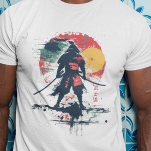 Samurai T | Japanese T-Shirt | Asian Art T-Shirt | Anime Shirt | Samurai Shirt | Japanese Gifts | Samurai T-Shirt | Ukiyo-E Unisex T-Shirt